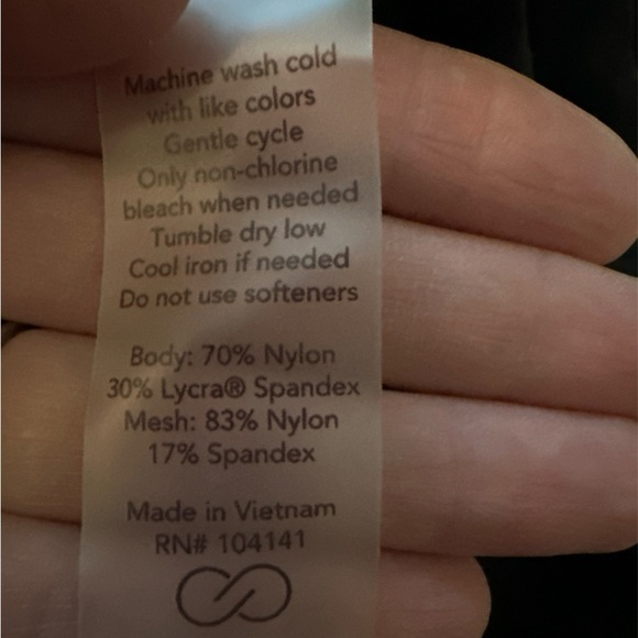 CALIA NWT Women's Inspire Short Bodysuit Workout 1 Piece Pure Black size M - Picture 7 of 7